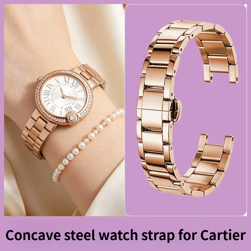 Cartier Watch Ballon Bleu - Damski pasek do zegarka ze stali