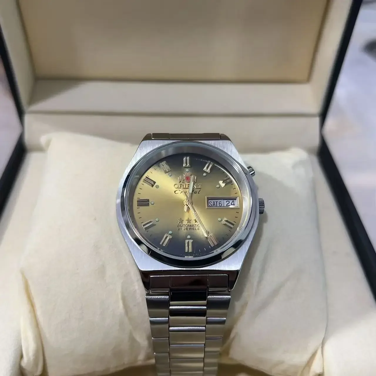 Seiko Watch Presage - Zegarek mechaniczny unisex DFDG 35MM, stalowa