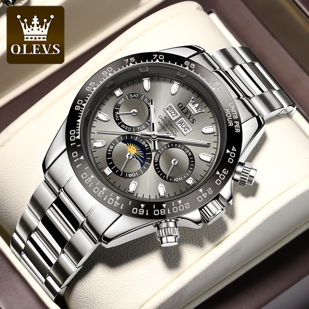 Rolex Watch Datejust - OLEVS 6654 luksusowy męski zegarek chronograf
