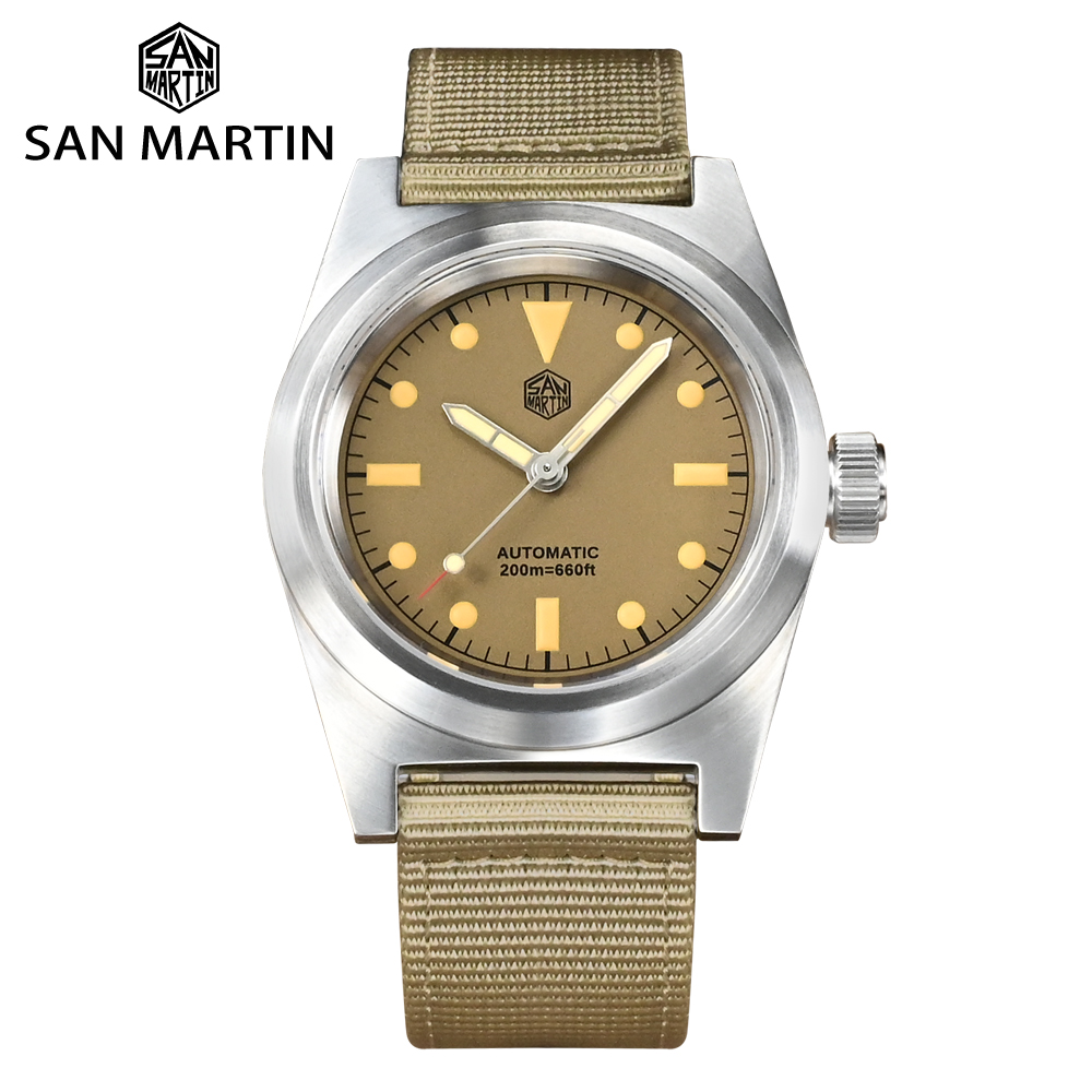 Tropic Strap Vintage - San Martin 38mm zegarek typu Pilot