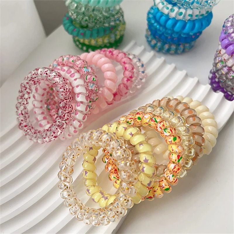 Silicone Band Women - 6 sztuk kolorowych gumek do włosów