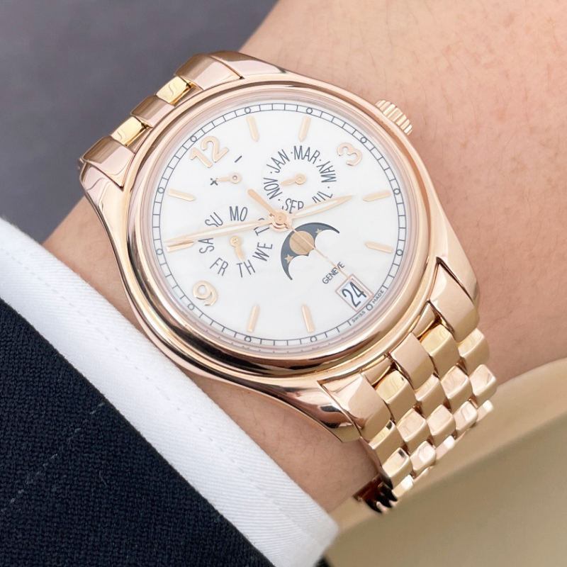 Wysokiej jakości metalowy pase – Patek Philippe Watch Calatrava recenzja i cena