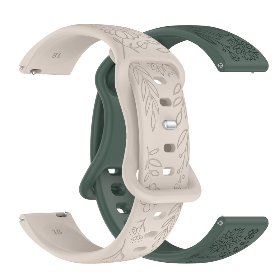 20 22mm 3D Kwiatowy Silikonowy – Silicone Watch Band 22Mm recenzja i cena