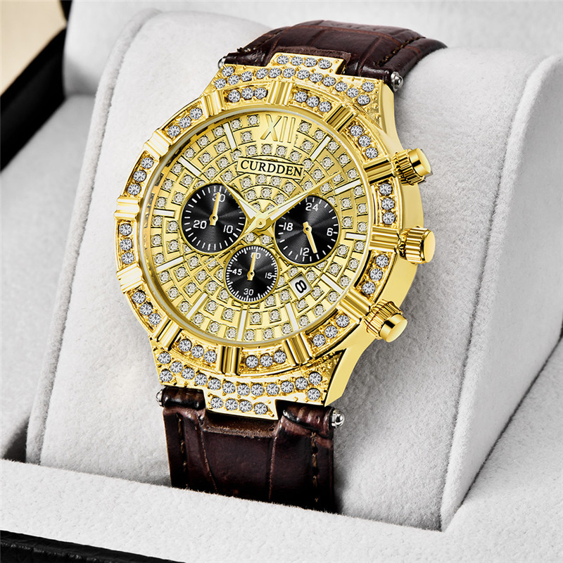 Męskie oryginalne zegarki mark – Leather Watch Band Men recenzja i cena